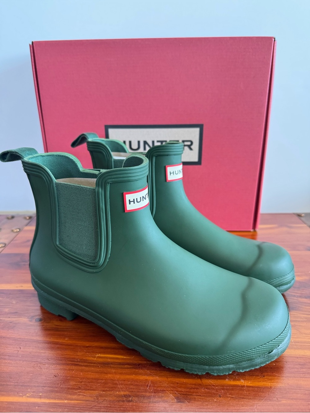 Hunter Original Chelsea Rain Boots Hunter Green Women’s Size 8 NIB